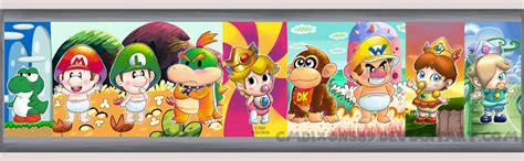 Main Mario Babies by cmdixon589 on DeviantArt