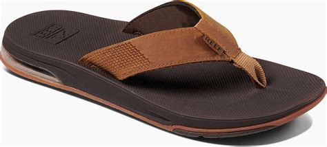 Reef Leather Fanning Low Flip Flops in Light/Brown (Brown) for Men - Lyst