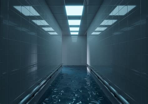 Liminal indoor pool | CGTrader