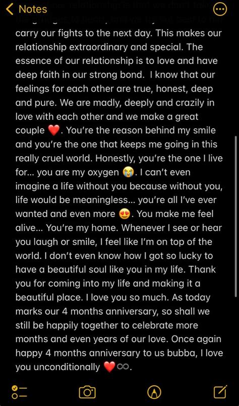 4 months anniversary text to your boyfriend (part 2) 🥺 ️ in 2022 | Paragraphs for him, Cute ...