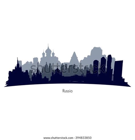 Russia Vector Silhouette Stock Vector (Royalty Free) 394833850 | Shutterstock