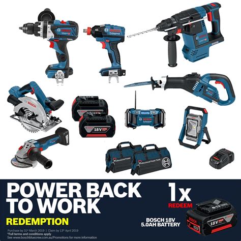 Bosch Professional Cordless 18V 8 Piece Combo Kit | Bunnings Warehouse