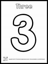 Number 3 Coloring Sheet sketch template
