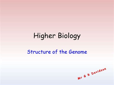 Structure of the Genome - ppt download