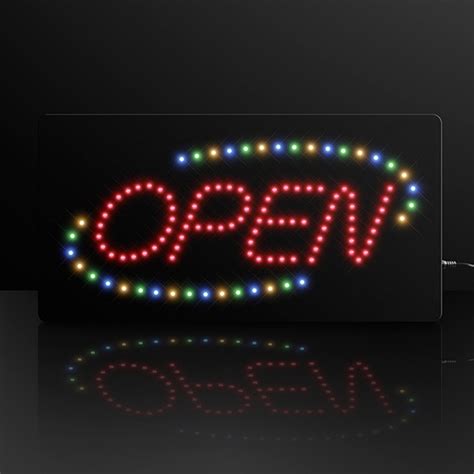 LED Flashing Open Sign