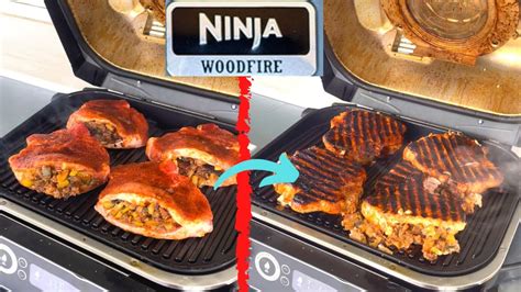 Stuffed & Smoked Pork Chops on Ninja Woodfire Outdoor Grill! So EASY ...