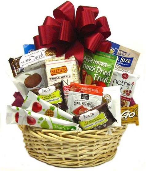 Healthy Snack Basket | Snack gift baskets, Snack gift, Gourmet gift baskets