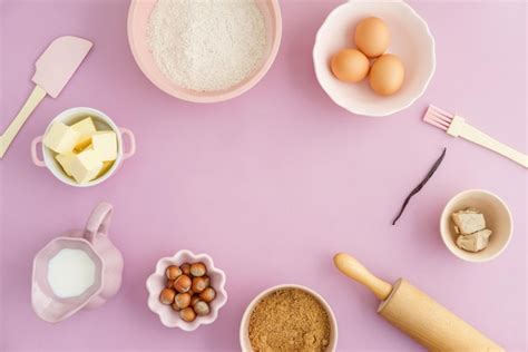 Premium Photo | Basic baking ingredients