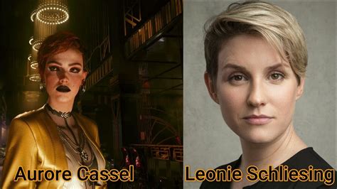 Character and Voice Actor - Cyberpunk 2077 Phantom Liberty - Aurore Cassel - Leonie Schliesing ...