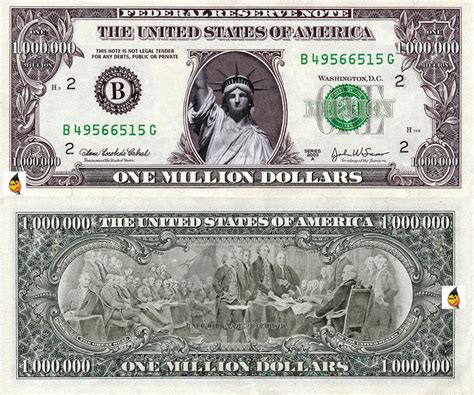 Custom Million Dollar Bill Template