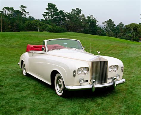 1963 Rolls-Royce Silver Cloud III Convertible White 3/4 Front View On ...