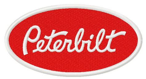 Peterbilt logo embroidery design