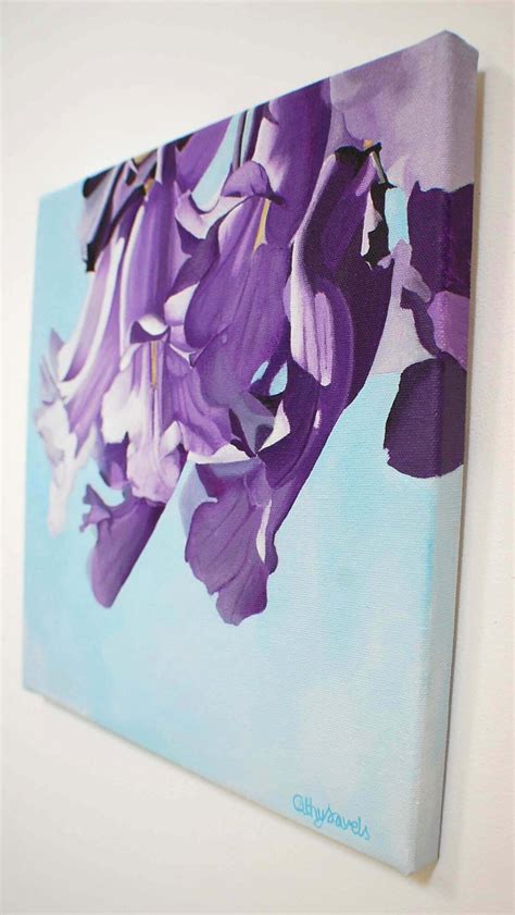 Jacaranda Flower Painting Purple African Tree Flower Macro - Etsy