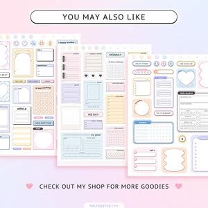 Digital Planner Sticky Notes Sticker for Goodnotes Pastel Planner ...