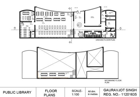 Library Floor Plan Cad - floorplans.click