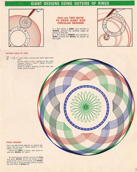 Super Spirograph 1969 Instruction Book - SpiroGraphicArt