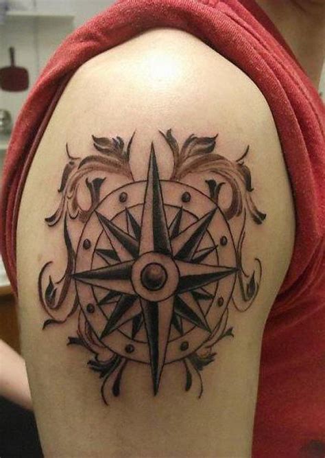 100 Awesome Compass Tattoo Designs | Art and Design