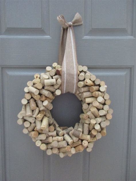 Wine Cork Wreath Wreath Wine Cork Gift Idea Housewarming - Etsy Canada ...