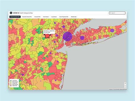 COVID-19 Health Intelligence Map by Todd Piersall on Dribbble