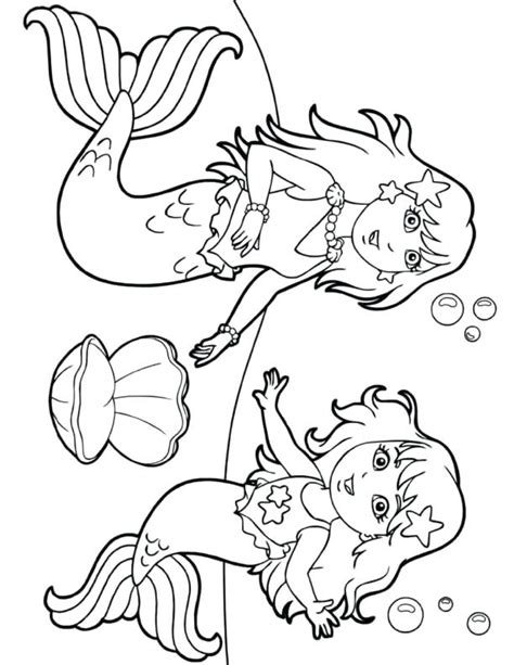 Dora Mermaid Coloring Pages at GetDrawings | Free download