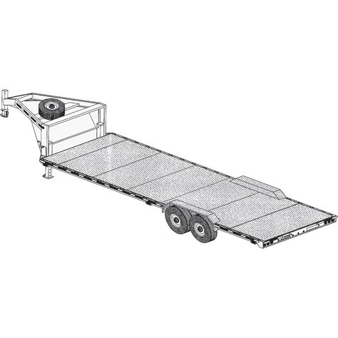 Trailer Blueprints, Model# 26XT — 26ft. x 102in. Tandem Axle Gooseneck Trailer DIY Master Plan ...