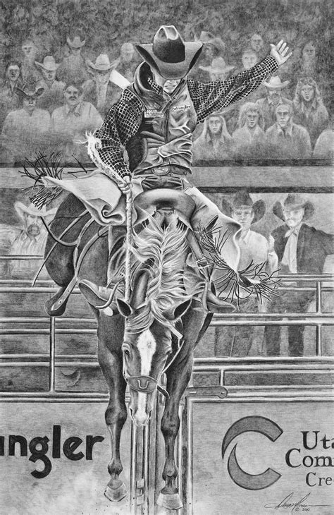 Rodeo Art Drawings