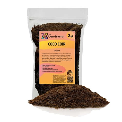 ⭐ PREMIUM Organic Coconut Coir Mix for Home Gardening - All Natural Soil Amendment - PH Balanced ...