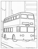 Bus Coloring Decker Double Pages Printable Buses Sheets Kids Colouring  sketch template