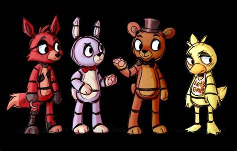 Fnaf.Freddy,Bonnie,Chica and Foxy.