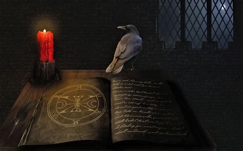 Mystique, Medieval Candle, Art Pariétal, Black Mage, Crow Bird, The Ancient One, Love Problems ...