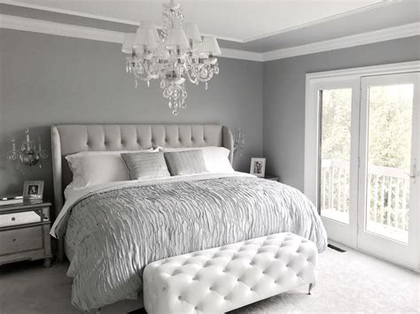 Pin by Jack on For the Home | Grey bedroom decor, Glamourous bedroom ...