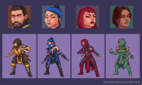 Pixel-art Kombatants! : r/MortalKombat