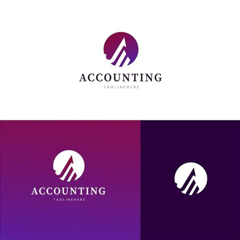 Free Vector | Gradient accounting logo template