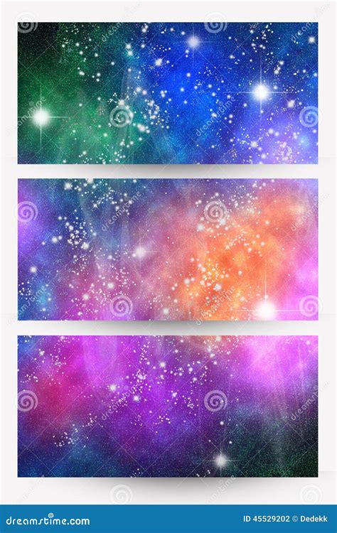 Space banners stock illustration. Illustration of celestial - 45529202