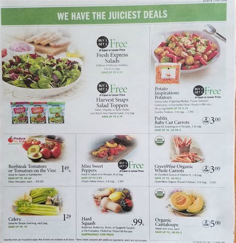 Publix Couponing, Hottest Publix Deals Publix Weekly Ad Sneak Peek 10/9 – 10/15 or 10/10 – 10/16 ...