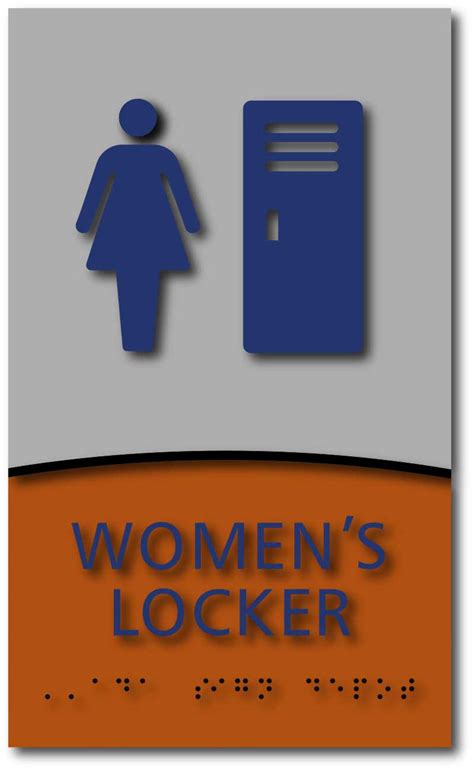 Modern Design Women's Locker Room ADA Signs – ADA Sign Depot