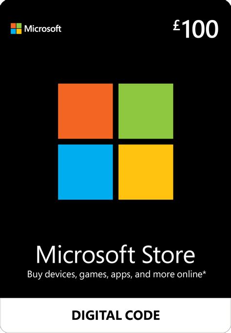 Buy Microsoft Store Gift Card £100 | Startselect