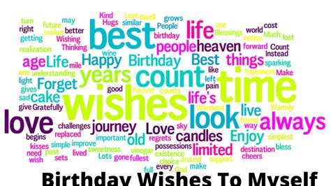 Best Birthday Wishes for Myself - Happy Birthday to Me Messages