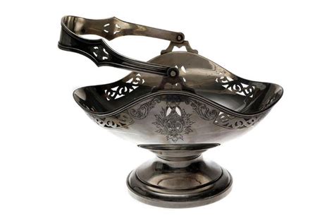 Silver Basket With Handle