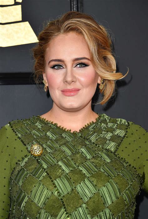 Adele at the 59th Grammy Awards in Los Angeles – Celeb Donut