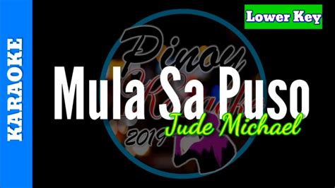 Mula Sa Puso by Jude Michael ( Karaoke : Lower Key) - YouTube