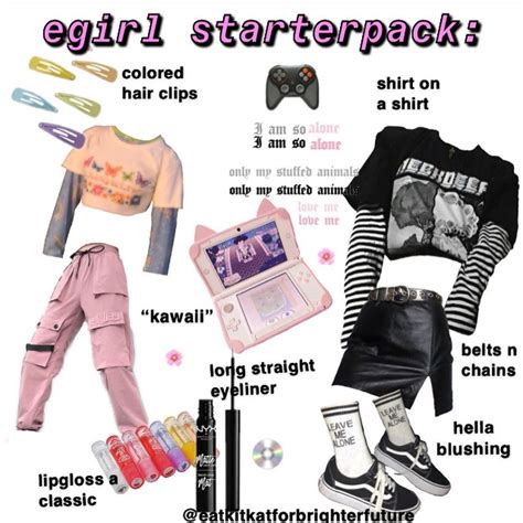 egirl starter pack - Google Search | Gamer girl outfit, E-girls, Egirl outfits