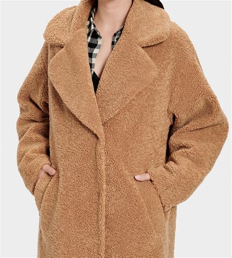 UGG Charlisse Teddy Bear Coat Charlisse Teddy Bear Coat in Camel (Natural) - Lyst