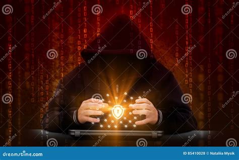 Hacker Attacks Secure Network. Stock Photo - Image of information, identity: 85410028