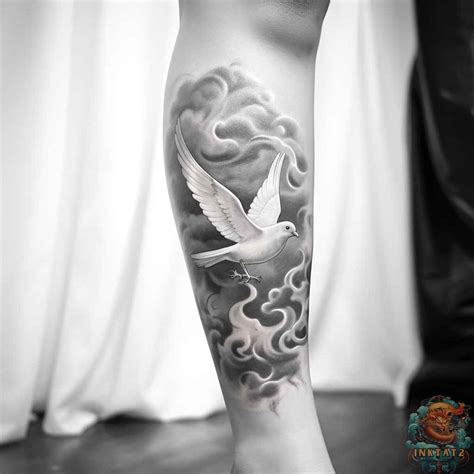 Incredible Dove Tattoo Designs with Clouds – 37 Designs - inktat2.com