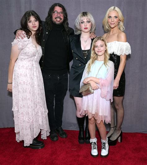 Dave Grohl Brings His Wife and Three Daughters to the Grammys 2023