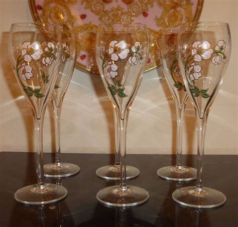 6 PERRIER JOUET BELLE EPOQUE CHAMPAGNE FLUTES GLASSES - NEW AND IN BOX 8.5" H | Champagne flutes ...