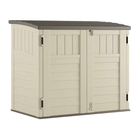 Suncast 4 ft. W x 2 ft. D Plastic Horizontal Storage Shed With Floor Kit - Ace Hardware