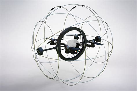 Like a flying hamster ball, Droneball soars around in a cage to protect it from crashes