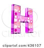 3d Pink Burst Symbol; Capital Letter D Posters, Art Prints by - Interior Wall Decor #436100